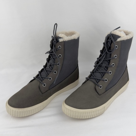 Timberland Shoes - Timberland Womens Skyla Bay Fold-Down Fleece Boots Gray Sz 7